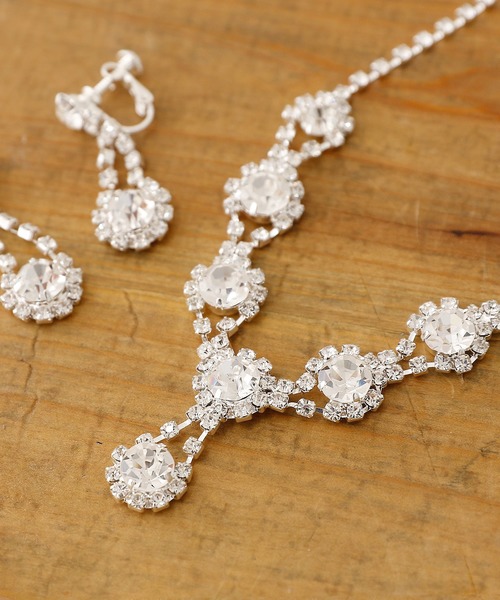 ラインストーン＆ビジューアクセサリーセット 結婚式 同窓会