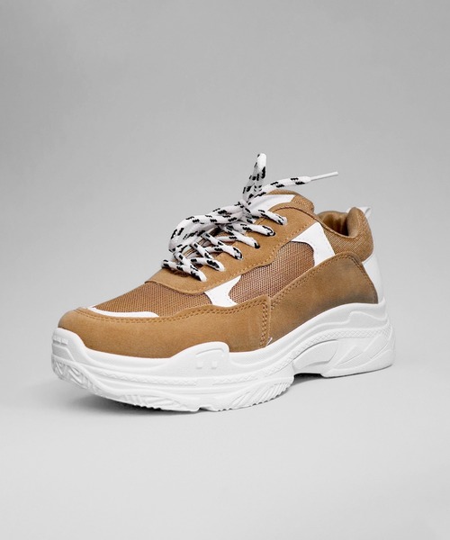 AAA+（サンエープラス）の「AAA+ ダッドスニーカー ハイテクスニーカー（スニーカー・メンズ・ブラック×グレー/ベージュ/ホワイト/ブラック×ブラック/ブラック・37/36/43/41/39/40/35/44/42/38）」の5枚目の写真