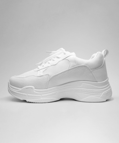 AAA+（サンエープラス）の「AAA+ ダッドスニーカー ハイテクスニーカー（スニーカー・メンズ・ブラック×グレー/ベージュ/ホワイト/ブラック×ブラック/ブラック・37/36/43/41/39/40/35/44/42/38）」の2枚目の写真