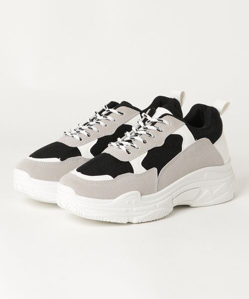 AAA+（サンエープラス）の「AAA+ ダッドスニーカー ハイテクスニーカー（スニーカー・メンズ・ブラック×グレー/ベージュ/ホワイト/ブラック×ブラック/ブラック・37/36/43/41/39/40/35/44/42/38）」の10枚目の写真