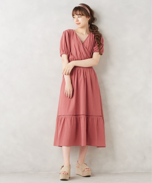 Olive Des Olive オリーブデオリーブ の カシュクールバックリボンワンピース ワンピース Wear