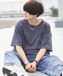 anown | WリングジップポンチビッグT【ファッションインフルエンサー KEI×anown 限定コラボ】(Tシャツ/カットソー)