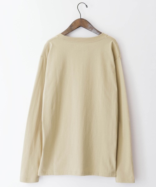 UNIVERSAL OVERALL(ユニバーサルオーバーオール)の「UNIVERSAL OVERALL/ユニバーサルオーバーオール POCKET LONG-TEE ポケット付き長袖カットソー(Tシャツ/カットソー・メンズ・ホワイト/ブラック/ベージュ/オレンジ/杢グレー・S/M/L/XL)」の20枚目の写真