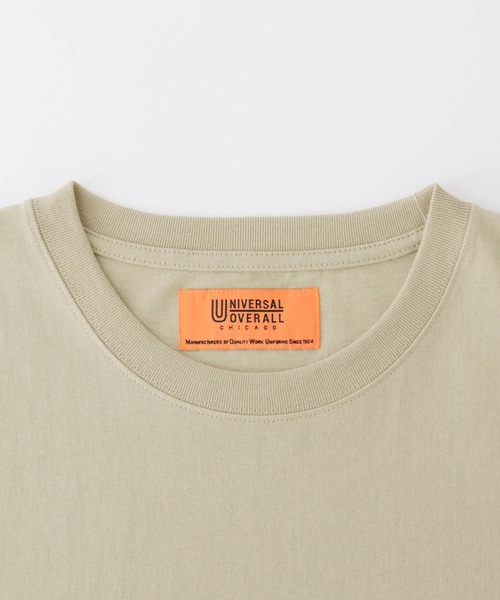 UNIVERSAL OVERALL(ユニバーサルオーバーオール)の「UNIVERSAL OVERALL/ユニバーサルオーバーオール POCKET LONG-TEE ポケット付き長袖カットソー(Tシャツ/カットソー・メンズ・ホワイト/ブラック/ベージュ/オレンジ/杢グレー・S/M/L/XL)」の21枚目の写真