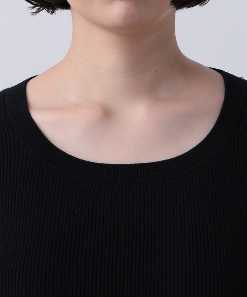 PAGEBOY（ページボーイ）の「クルーリブニット（ニット/セーター・レディース・ライラック/ブラック/ブラウン/オフホワイト・FREE）」の13枚目の写真