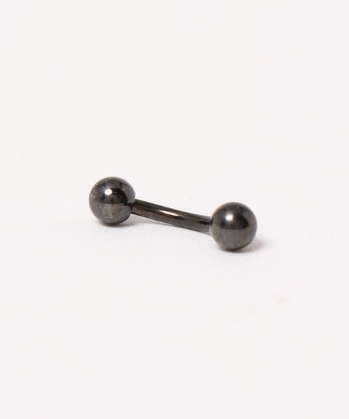MORPH(モルフ)の「MORPH モルフ バナナバーベル ボディーピアス 18ゲージ 6mm~12mm(ピアス(片耳用)・メンズ・ブラック・6/8/10/12)」の6枚目の写真