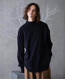CASPER JOHN | Mock-neck Round Long Cut-sew/モックネックラウンドロングカットソー(Tシャツ/カットソー)