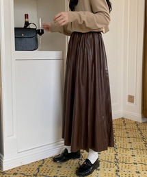 ABITOKYO | フェイクレザープリーツスカート(スカート)