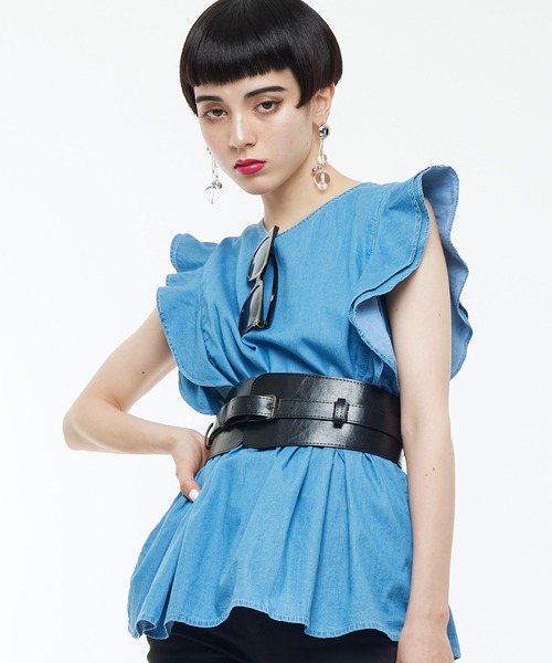 Narcissus（ナルシス）の「【Narcissus】コルセットベルト（ベルト・レディース・ブラック・FREE）」の2枚目の写真