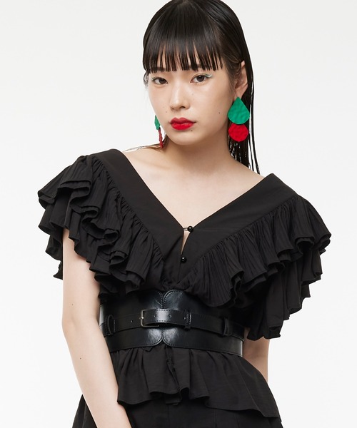 Narcissus（ナルシス）の「【Narcissus】コルセットベルト（ベルト・レディース・ブラック・FREE）」の7枚目の写真