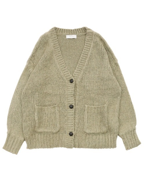 【希少】 ヴィンテージ デザイン カーディガン モヘア調 60～70s WOLF BROTHERS Mohair Cardigan Red 60～70年代 モヘア
