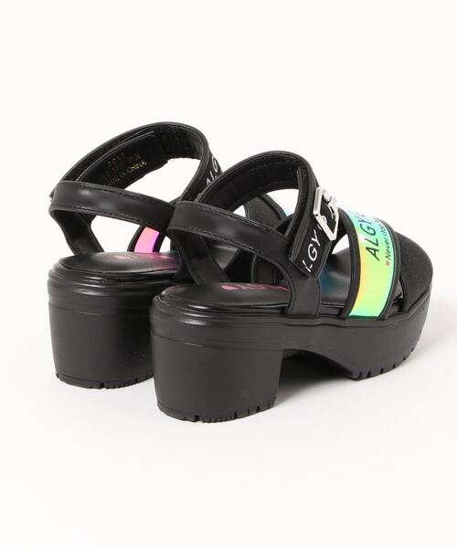 algy（アルジー）の「【ALGY】ロゴ入りクロスベルトヒールサンダル（サンダル・キッズ・ブラック/イエロー/ピンク/ホワイト・20.0cm/21.0cm/22.0cm/19.0cm/23.0cm）」の5枚目の写真