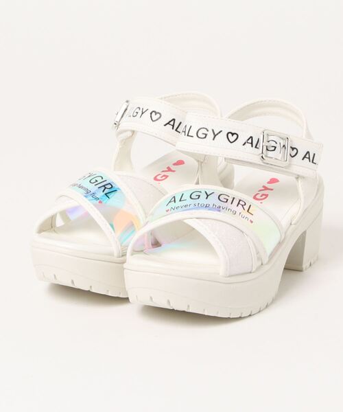 algy（アルジー）の「【ALGY】ロゴ入りクロスベルトヒールサンダル（サンダル・キッズ・ブラック/イエロー/ピンク/ホワイト・20.0cm/21.0cm/22.0cm/19.0cm/23.0cm）」の17枚目の写真