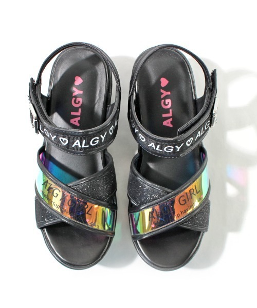 algy（アルジー）の「【ALGY】ロゴ入りクロスベルトヒールサンダル（サンダル・キッズ・ブラック/イエロー/ピンク/ホワイト・20.0cm/21.0cm/22.0cm/19.0cm/23.0cm）」の13枚目の写真