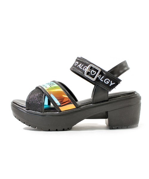 algy（アルジー）の「【ALGY】ロゴ入りクロスベルトヒールサンダル（サンダル・キッズ・ブラック/イエロー/ピンク/ホワイト・20.0cm/21.0cm/22.0cm/19.0cm/23.0cm）」の12枚目の写真