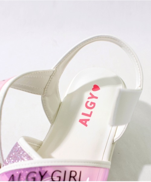 algy（アルジー）の「【ALGY】ロゴ入りクロスベルトヒールサンダル（サンダル・キッズ・ブラック/イエロー/ピンク/ホワイト・20.0cm/21.0cm/22.0cm/19.0cm/23.0cm）」の9枚目の写真