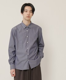 ショートポイントレギュラーロングスリーブ　ロイヤルオックス　カジュアルテイルシャツ