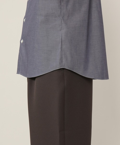 KASHIYAMA（カシヤマ）の「ショートポイントレギュラーロングスリーブ　ロイヤルオックス　カジュアルテイルシャツ（シャツ/ブラウス・メンズ・ネイビー/ホワイト・マルチサイズ）」の17枚目の写真