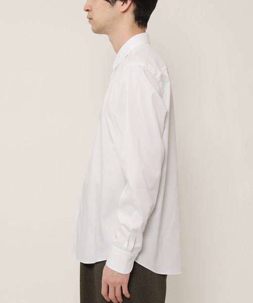KASHIYAMA（カシヤマ）の「ショートポイントレギュラーロングスリーブ　ロイヤルオックス　カジュアルテイルシャツ（シャツ/ブラウス・メンズ・ネイビー/ホワイト・マルチサイズ）」の7枚目の写真