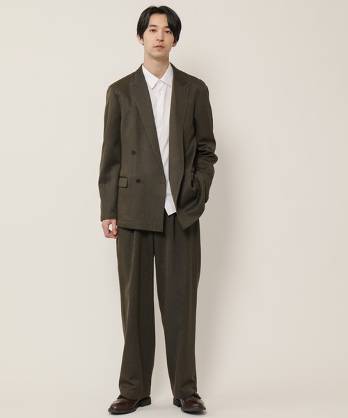 KASHIYAMA（カシヤマ）の「ショートポイントレギュラーロングスリーブ　ロイヤルオックス　カジュアルテイルシャツ（シャツ/ブラウス・メンズ・ネイビー/ホワイト・マルチサイズ）」の3枚目の写真