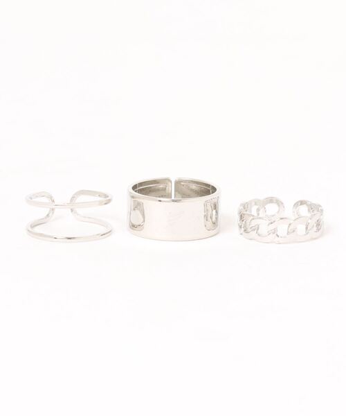 kutir(クティール)の「kutirlune/3セットフリーサイズリング(リング・レディース・シルバー・FREE)」の7枚目の写真