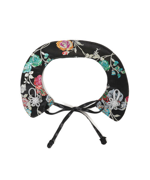 Ray BEAMS（レイビームス）の「Casselini × Ray BEAMS / 別注 チャイナ 付け襟（その他小物・レディース・ブラック/ブルー・ONE SIZE）」の2枚目の写真