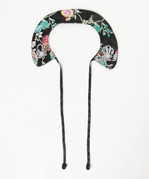 Ray BEAMS（レイビームス）の「Casselini × Ray BEAMS / 別注 チャイナ 付け襟（その他小物・レディース・ブラック/ブルー・ONE SIZE）」の5枚目の写真