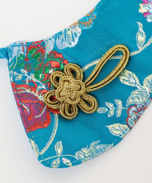 Ray BEAMS（レイビームス）の「Casselini × Ray BEAMS / 別注 チャイナ 付け襟（その他小物・レディース・ブラック/ブルー・ONE SIZE）」の7枚目の写真