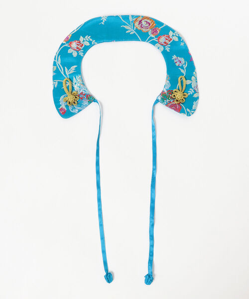 Ray BEAMS（レイビームス）の「Casselini × Ray BEAMS / 別注 チャイナ 付け襟（その他小物・レディース・ブラック/ブルー・ONE SIZE）」の8枚目の写真