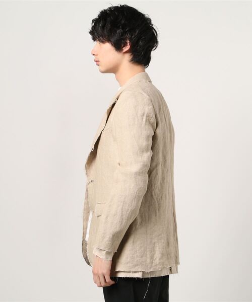 TACASI（タキャシ）の「TA CA Si / カットオフ リネンジャケット