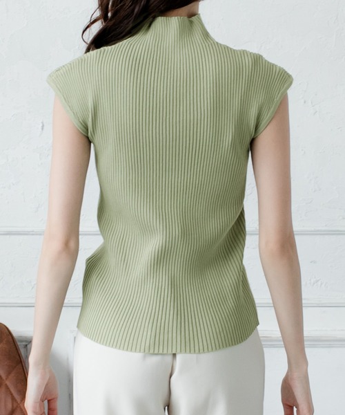 Julia Boutique（ジュリアブティック）の「ハイネックリブニットトップス・カットソー/21001（ニット/セーター・レディース・ホワイト/ブラック/ベージュ/パープル/イエロー/グリーン系その他・ONE）」の11枚目の写真