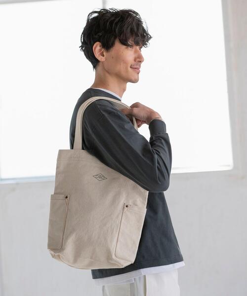 coen（コーエン）の「キャンバスロゴトートバッグ（トートバッグ・メンズ・オフホワイト/ブラック・FREE）」の4枚目の写真