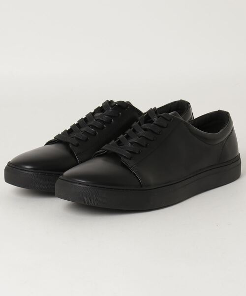 WEGO(ウィゴー)の「WEGO/PUプレーンスニーカー(スニーカー・メンズ・ホワイト/ブラック・LARGE/MEDIUM)」の2枚目の写真