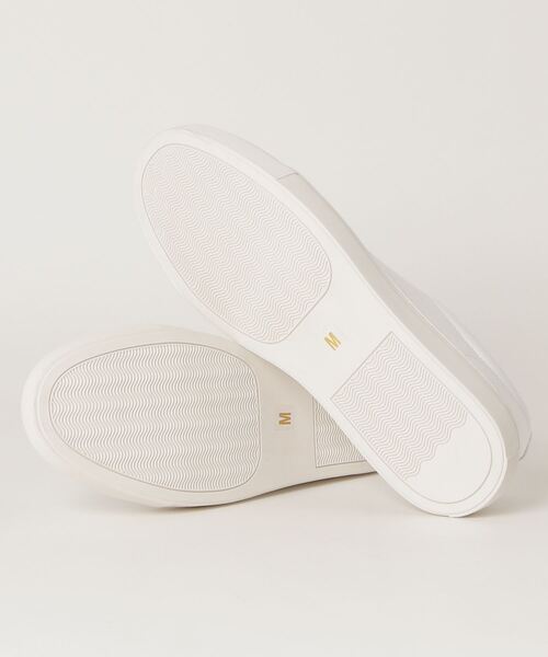 WEGO(ウィゴー)の「WEGO/PUプレーンスニーカー(スニーカー・メンズ・ホワイト/ブラック・LARGE/MEDIUM)」の4枚目の写真