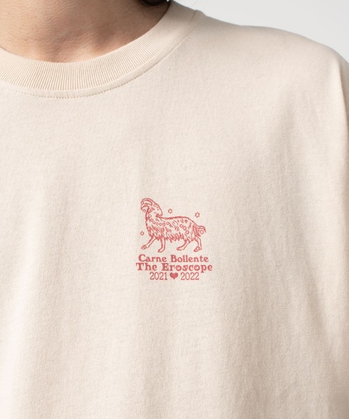 Carne Bollente（カルネボレンテ）の「【Carne Bollente/カルネボレンテ】THE EROSCOPE ARIES Tシャツ(牡羊座)（Tシャツ/カットソー・メンズ・ベージュ・M/S/L）」の2枚目の写真