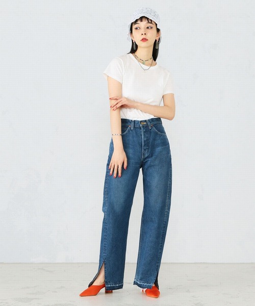新品】ニコアンドデニム竹下玲奈×NAVYSホックアジャストパンツ M