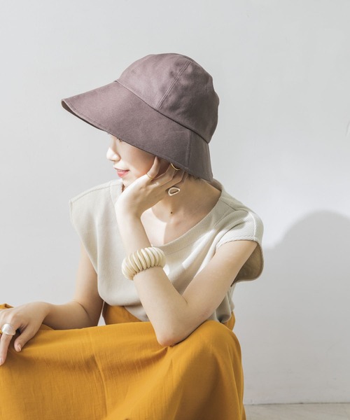 URBAN RESEARCH(アーバンリサーチ)の「ラウンドバケットハット(ハット・レディース・ダークブラウン/オフホワイト/ナチュラル・-)」の2枚目の写真