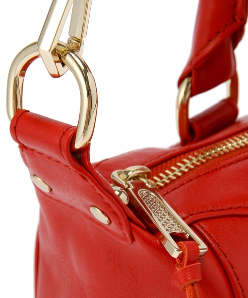 REBECCA MINKOFF(レベッカミンコフ)の「REBECCAMINKOFF MINI MAB/ REBECCA/M MINI MINI MAB(ボストンバッグ・レディース・ブラック/レッド・フリー)」の6枚目の写真