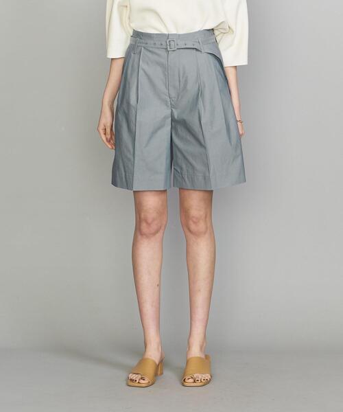 GROVE SEOUL（グローブソウル）の「＜GROVE SEOUL＞タックハーフパンツ（その他パンツ・レディース・オリーブ/ライトブルー・SMALL）」の3枚目の写真