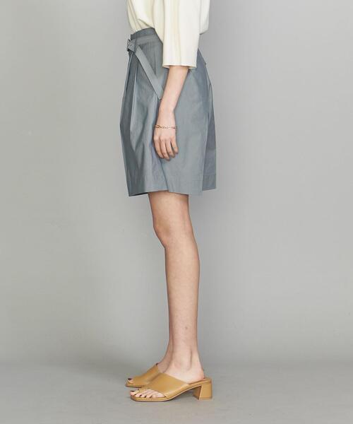 GROVE SEOUL（グローブソウル）の「＜GROVE SEOUL＞タックハーフパンツ（その他パンツ・レディース・オリーブ/ライトブルー・SMALL）」の4枚目の写真