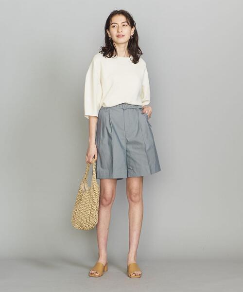 GROVE SEOUL（グローブソウル）の「＜GROVE SEOUL＞タックハーフパンツ（その他パンツ・レディース・オリーブ/ライトブルー・SMALL）」の15枚目の写真