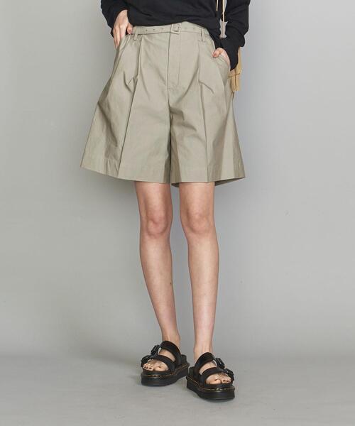 GROVE SEOUL（グローブソウル）の「＜GROVE SEOUL＞タックハーフパンツ（その他パンツ・レディース・オリーブ/ライトブルー・SMALL）」の16枚目の写真