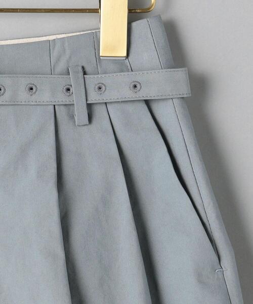 GROVE SEOUL（グローブソウル）の「＜GROVE SEOUL＞タックハーフパンツ（その他パンツ・レディース・オリーブ/ライトブルー・SMALL）」の10枚目の写真