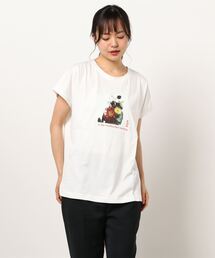 HONEYSUCKLE ROSE | 【HONEYSUCKLE ROSE】ラウンドプリントＴシャツ(Tシャツ/カットソー)