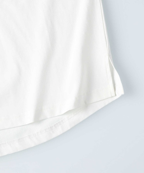 HONEYSUCKLE ROSE（ハニーサックルローズ）の「【HONEYSUCKLE ROSE】ラウンドプリントＴシャツ（Tシャツ/カットソー・レディース・ホワイト/パープル/サックスブルー/ブラック/ホワイト×レッド/ホワイト×イエロー/ブラック×レッド・M/L）」の21枚目の写真