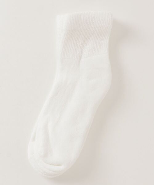 MILITARY（ミリタリー）の「BINDING QUARTER SOCKS 2PK（ソックス/靴下・メンズ・ホワイト/ブラック・FREE）」の2枚目の写真