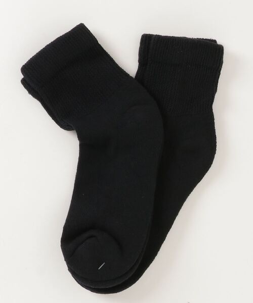 MILITARY（ミリタリー）の「BINDING QUARTER SOCKS 2PK（ソックス/靴下・メンズ・ホワイト/ブラック・FREE）」の3枚目の写真