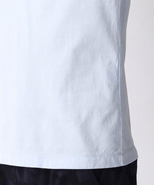 HIDEAWAYS NICOLE（ハイダウェイニコル）の「パッチワークロゴプリントTシャツ（Tシャツ/カットソー・メンズ・ピンク/ブラック/ネイビー/ホワイト/サックスブルー・MEDIUM/LARGE/X-LARGE）」の6枚目の写真