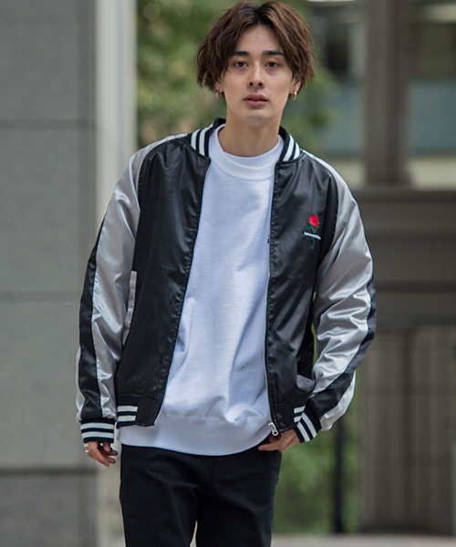 SILVER BULLET(シルバーバレット)の「『CavariA/キャバリア』バラ&虎刺繍スカジャン(スカジャン・メンズ・ブラック系その他/ブラック系その他2/ブラック系その他3/ブラック系その他4・M/L/XL)」の4枚目の写真