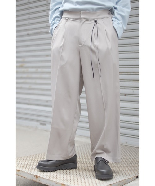 CREARE -LINO-（クレアーレリノ）の「ワイドバギーパンツ（スラックス・メンズ・ブラック/グレー/グレイッシュベージュ・M/L）」の12枚目の写真